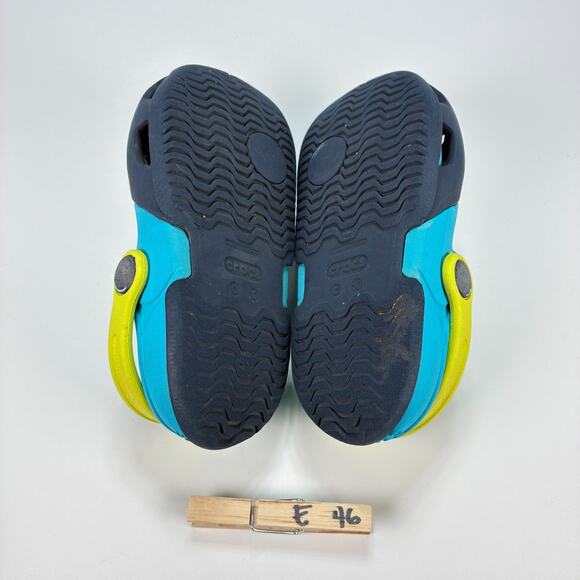 Crocs Electro II Clog Blue Slip On Comfort Sandals Lightweight Youth Size 10 - Picture 8 of 8